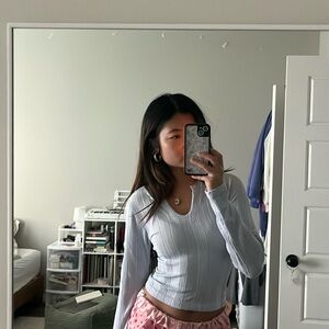 baby blue long sleeve